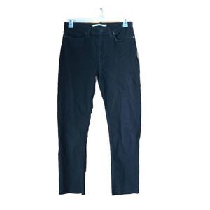 HUDSON Jeans BARBRA High Rise Straight Ankle Cut Off Black - 30
